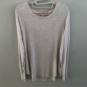 Athleta light gray Long Sleeve Tee sweatshirt
